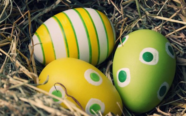 húsvéti festett tojások 