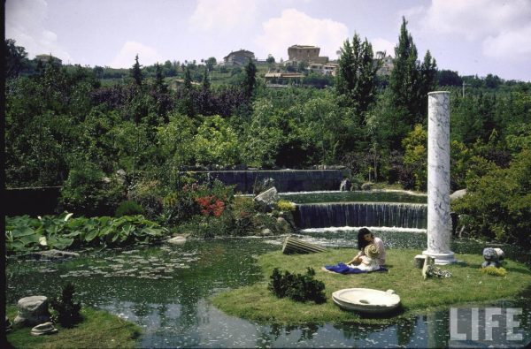Sophia Loren, villa, kert, villakert, római